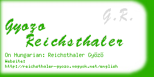 gyozo reichsthaler business card